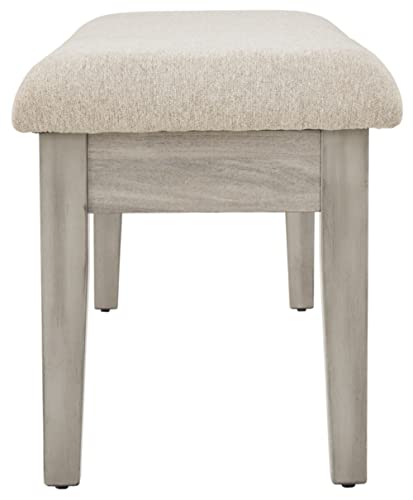 Signature Design By Ashley Parellen Upholstered Storage Dining Bench, Beige #TOP4