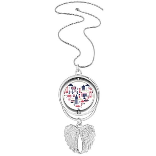 Collier cœur London Bridge rotatif pour sublimer vos tenues de voyage
