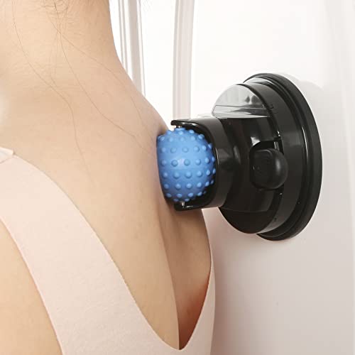 Nxcylw Massage Gun Holder,Trigger Point Massage Ball Roller,2 In 1 Back Massager Wall Mount,Hand-Free Massage Gun Mount For Back Self Massage,Suitable For Handle Diameter 38Mm-58Mm #TOP6