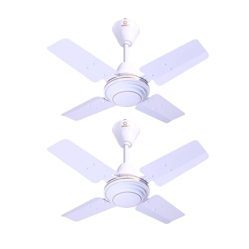 Image of Omen Changing Lives Durby 600 mm /24 inch Ceiling Fan | 900 RPM,Ultra High-Speed 4-Blade Decorative Fan | Energy-Efficient Performance | Powerful Air Delivery | 2-Year Warranty| Pack of 2 (White)