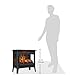 duraflame Freestanding Electric Fireplace Stove Heater with 3D Flame Effect for 1,000 Sq. Ft, Bronze