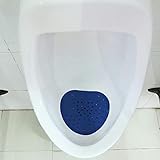 男性用小便器の目詰まり防止・消臭マット 小便器用芳香剤タブレット フレグランスタブレット 飛沫防止フィルタータブレット (青)