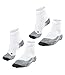 Produktbild FALKE Herren Tennis TE2 Short Socken Tennissocken 16809 2 Paar, Farbe:Weiß, Menge:2 Paar (2x 1er Pack), Größe:39-41, Artikel:-2020 white/grey