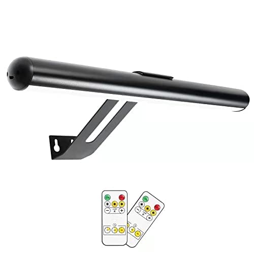 Zocalok Rechargeable Picture Light, Wireless Picture Light For Paintings With 2 Remotes, Metal Dartboard Light With 16 Leds Light Head, 3Modes, 300Lm Dimmable Display Light With Timer For Frame, Art #TOP26