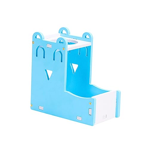 BESPORTBLE ペットウォーターディスペンサーラック 犬の水筒 ドッグフード保存容器 ハムスターウォーターディスペンサー ペット自動給餌器 ペット用品 犬の餌箱 ハムスターの水筒 Blue