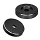 Platten Adapter, Plattenspieler Adapter, 45 U/min Plattenspieler Adapter, Großes Loch Konvertierungsblatt, Schwarzer Klemmadapter für die Meisten Großen Loch Schallplatten (Black)