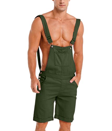 Pantalón de tirantes vaquero multibolsillo con acabado lavado
