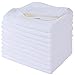 Sinland Microfiber Facial Cloths Fast Drying Washcloth 12inch x 12inch White 10 pack