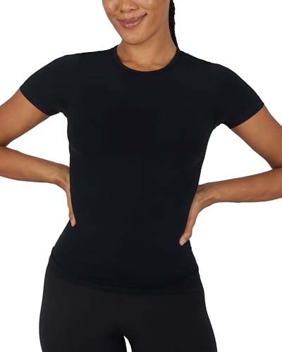 Yogalicious Basic Short Sleeve T-Shirt 2 Pack Soft Slim Fit Gym Shirt for Women2