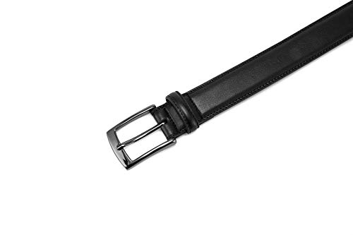 Image of MILORDE Men's Genuine Leather Dress Belt for Work Business and Casual