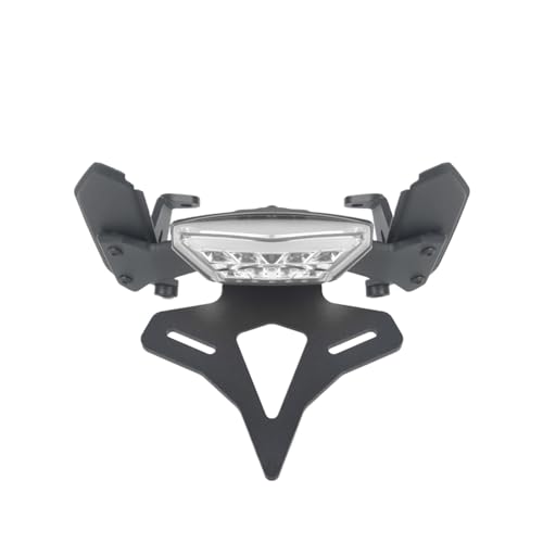 Support de Plaque Immatriculation Court avec Éclairage LED Moto