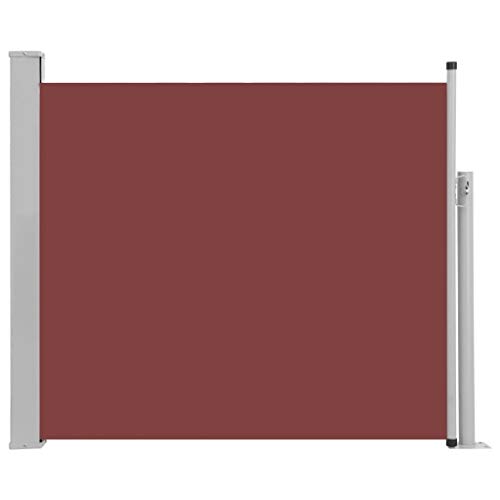Preisvergleich Produktbild vidaXL Seitenmarkise Ausziehbar Sonnenschutz Sichtschutz Windschutz Seitenrollo Markise Seitenwandmarkise Balkon Garten Terrasse 100x300cm Braun