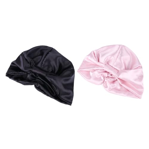 Bonnets de satin pour cheveux et bonnet de nuit réversible DOITOOL lot de 4
