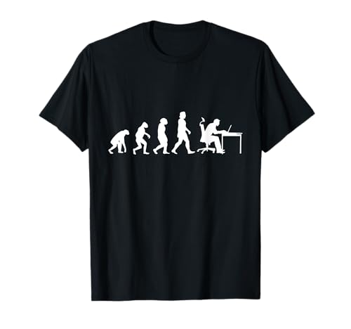 Programador Evolución Ordenador Empollón Camiseta