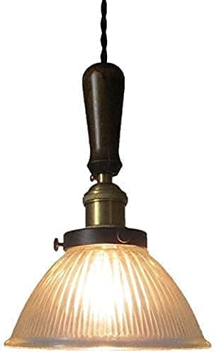Luminaire rétro E27 sans verre en acier bronze facile à nettoyer