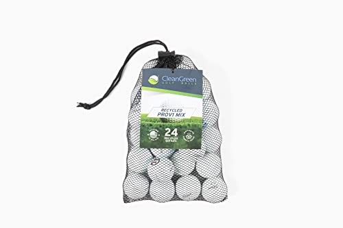 Clean Green Golf Balls 24 Titleist Pro V1 Recycled Golf Balls Mix - Includes Used Golf Balls Bulk and Mesh Reusable Bag - Recycled & Used Golf Balls for Men and Women - Image 3
