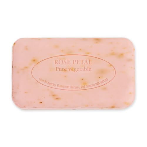 Image of Pre de Provence Artisanal French Moisturizing Soap Bar, Shea Butter Enriched, Quad Milled for Long Lasting Rich Smooth Lather, 5.3 Ounce, Rose Petal