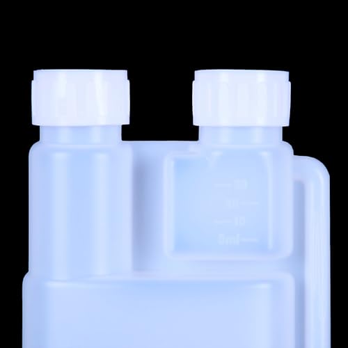2 Pack Standard Squeeze Shot Bottle - HDPE Plastic Flask for Liquor, Portable Dispenser with Free Funnel (16OZ(500ml) & 1OZ(25ml))3