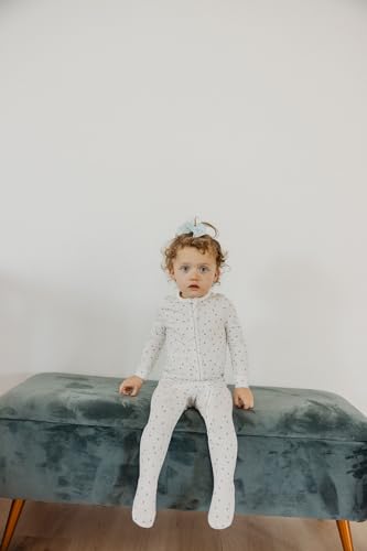 Image of Copper Pearl Baby Zip-Up Footie Pajamas - Soft Stretchy Sleep and Play Footies for Boys and Girls