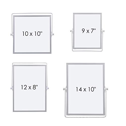 Aelfox Small White Board 10X10 Inch, Magnetic Small Dry Erase Board With Stand, Double-Sided, Aluminum Frame, Desktop Whiteboard For Desk Organizer/To Do List/Kids School/Home Office #TOP7