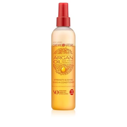 Creme of Nature - Argan Oil - Spray Cheveux à l'Huile d'Argan du Maroc - Soin des Cheveux Fortifiant pour Cheveux Bouclés Frisés Crépus - Sans Rinçage - Spray - Flacon de 250ml