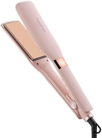 1.7" Wide Titanium Flat Iron Hair Straightener with Instant Heat ...