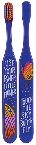 Blue Q Use Your Power Little Flower, Touch The Sky Butterfly Toothbrush