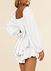 Fixmatti White Short Rompers Jumpsuits for Women L... #4