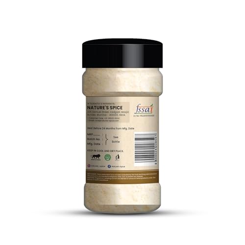 Image of Nature's Spice White Onion Powder - Pack of 3 (100g Each) Natural Pyaz for Cooking | Flavorful Seasoning for Recipes | Dehydrated, No Additives & Preservatives | Ready to Use (Safed Pyaz Powder)