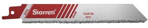 Starrett XR6-20 Straight Carbide Grit Special Purpose Reciprocating Blade, 0.035" Thick, #30 Coarse TPI, 6" Length x 3/4" Width (Pack of 20)