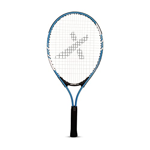 Vector X VXT-520 Strung Tennis Racquet with Cover, 23-inch (Yellow/White) (Blue)