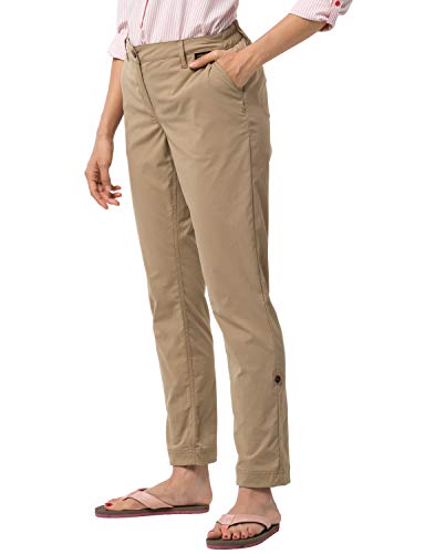 Pantalon de loisirs femme Jack Wolfskin contre la chaleur avec jambes retroussables