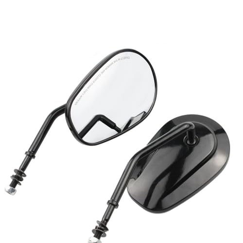 Rétroviseurs de moto noirs pour Davidson Dyna Softail Touring - 3