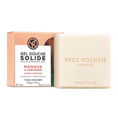 Yves Rocher Mango Coriander Nourishing Solid Shower Gel Bath & Body Routine Women Men Day Care No Soap 100 g./3.3 oz.