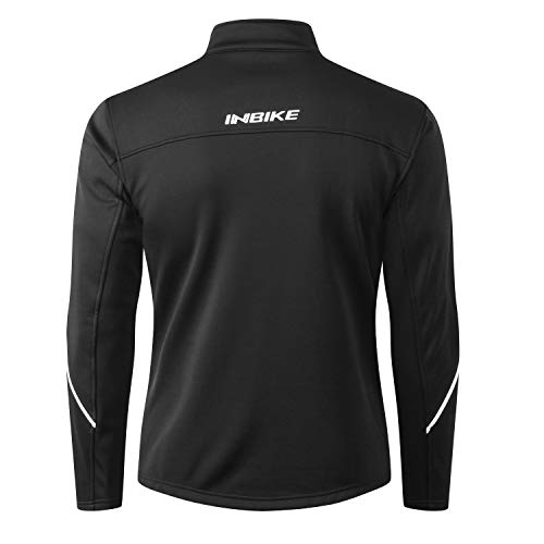 Inbike Men's Windproof Cycling Bike Jacket Winter Softshell Jackt Windbreaker For Running Hiking Sports X-Large #TOP1
