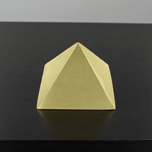 Image of Pure Brass Hollow Pyramid | 2-Inch | Pack of 9 | Boost Positive Vastu Energy for Home & Office | Powerful Remedies for Health & Wealth