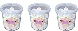 AUZIER CHABERNAC - Confiserie de Tradition - Guimauve conditionnée en pot : (Lot 3 Pots 150g Tutti Frutti : Fraise, ananas, pêche, vanille, grenadine.)