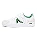 Lacoste Unisex-Child Juniors' L004 Sneaker, White/Green, 5