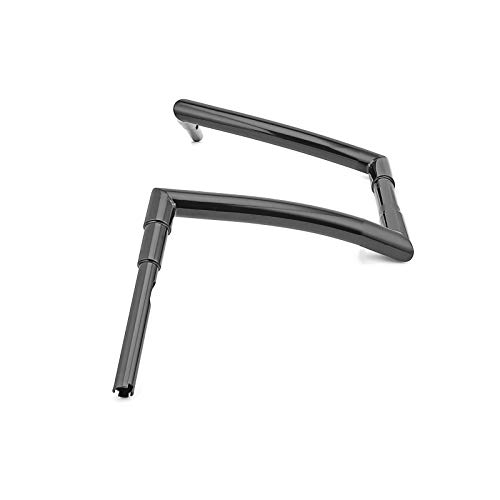 Wsays 12" Rise Ape Hanger Handlebar 1.5 Inch Diameter Fit for Harley, Black by Wsays - Image 6