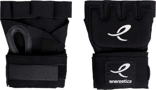 Guantes t&eacute;cnicos ENERGETICS power hand gel de alta resistencia negro y gris L