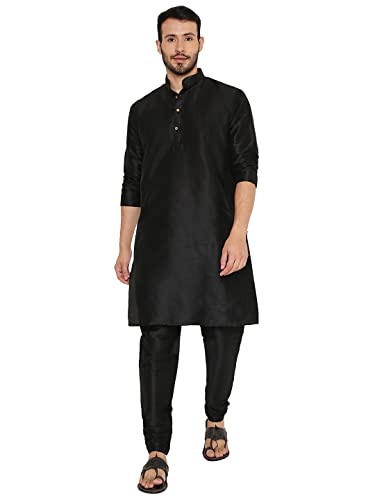 Image of Maharaja Banarasi Dupion Silk Kurta Pjama Set for Men