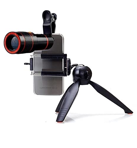 Drumstone Universal 12X Ulrta HD Zoom Telescope Camera Lens for All Smartphones & Android Mobile, DSLR Background Effects