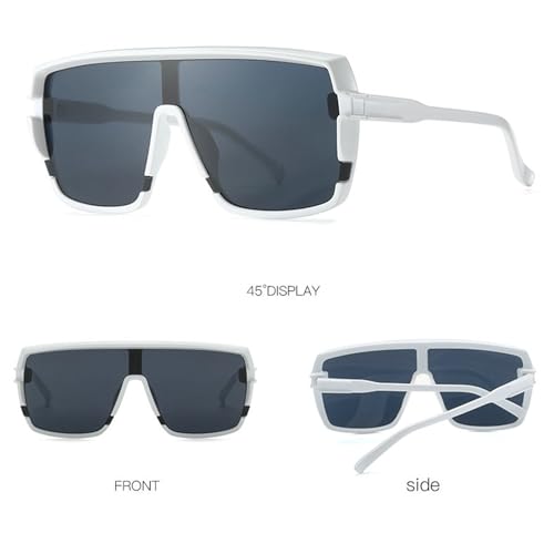 willochra Oversized Rimless Square Sunglasses for Men 2024 Luxury Punk Sun Glasses for Women Vintage Big Frame Eyewear2