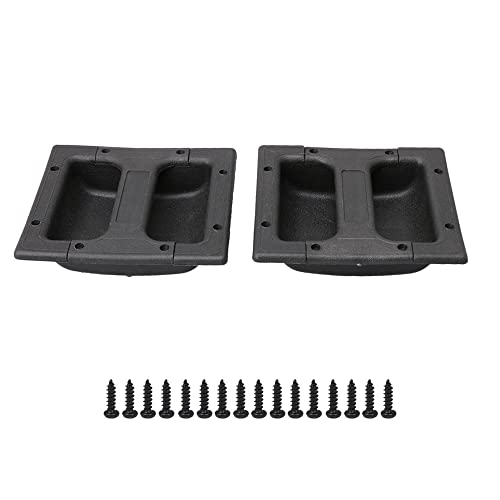 Bstinay 2 X Black Plastic Replacement Recessed Handle For Guitar Amp Cabinet Speaker #TOP9