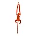holilest Jouets en Peluche, 60cm Kawaii Long Bras Queue Singe en Peluche Poupée en Peluche Rideaux Bébé Dormir Apaiser Animaux Jouets Décoration De Voiture Saint Valentin Cadeau-Orange