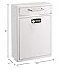 AdirOffice Wall Mount Mailbox - Combination Mailbox with Keys- Durable Wall Mounted Locking Mailbox and Cash Drop Box for House, Apartments and Bussiness After Hours Deposits (Large, White)