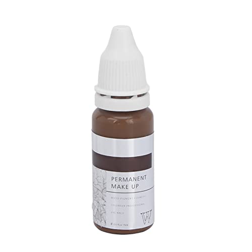 15ml Semi Permanent Augenbrauen Tattoo Tinte Microblading Praxis Augenbrauen Tattoo Pigment Tattoo Zubehör Semi-permanentes Make-up Augenbrauen Lippen Augenlinie Tattoo Farbe(leichter Kaffee)