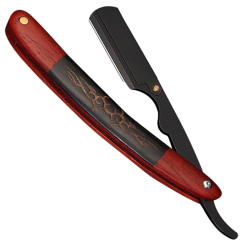 SOESFOUFU 便利な理髪用刃ホルダー beard trimmer 眉グルーミングはさみ 折りたたみ式カミソリ 旅行用ひげカッター 理髪師のかみそり 家庭用シェーバーの刃ホルダー ステンレス鋼