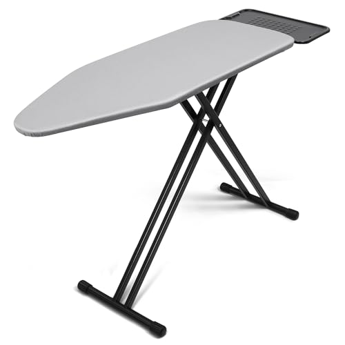 Duwee Ironing Board with Steam Iron Rest, 122 x 43cm, Grey