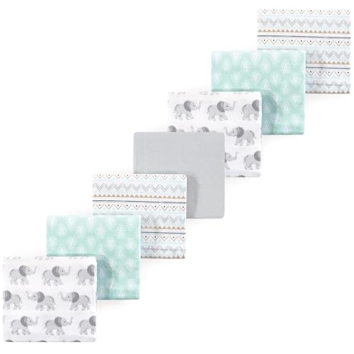 Image of Luvable Friends Little Treasure Flannel Receiving Blankets 7pk